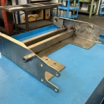 Componente meccanico saldato a tig in acciaio inox per il settore farmaceutico