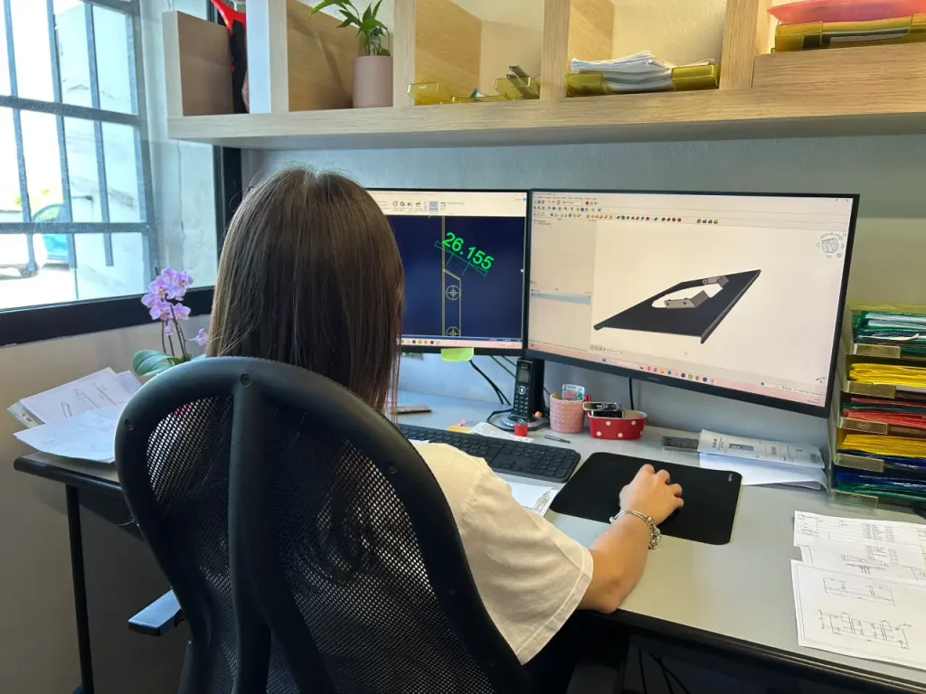 Progettazione CAD di componenti meccanici presso GVC Lavorazioni Meccaniche