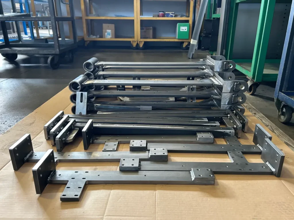 Gruppi meccanici saldati a MIG in acciaio strutturale per il settore packaging